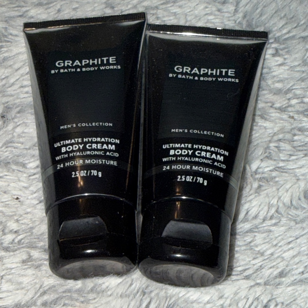 Bath & Body Works Graphite Body Cream Travel Size Lot of 2